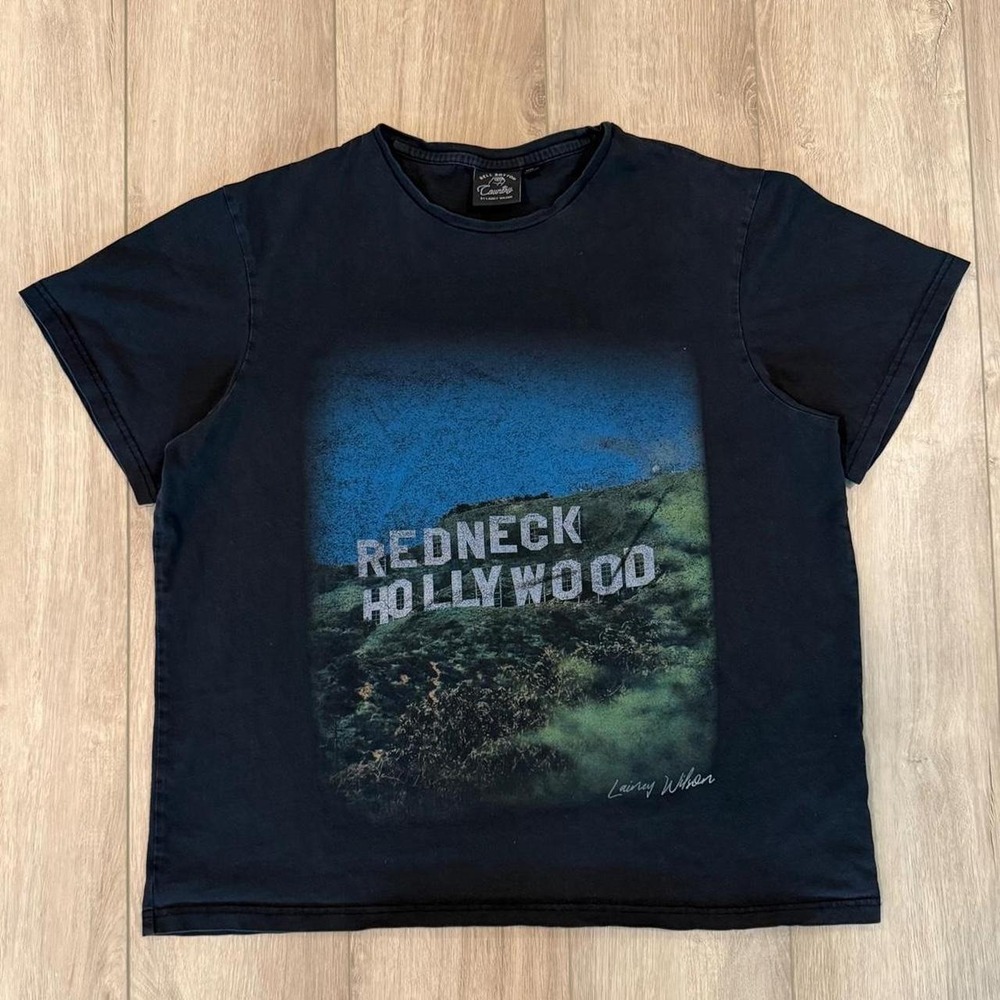 Bell Bottom Country by Lainey Wilson Redneck Hollywood black t-shirt size XL
